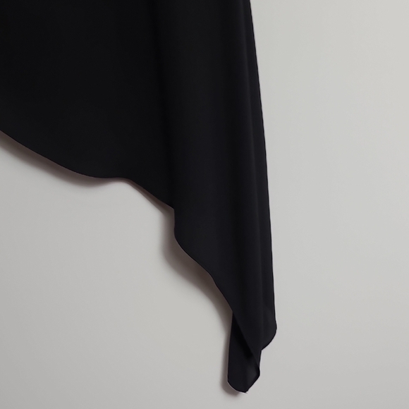 BCBGMAXAZRIA Cecil Asymmetric Sleeveless Top In Black Size Small - Picture 13 of 16